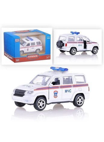 RUS Модель джип PLAY SMART 6403A Автопарк МЧС 6403A