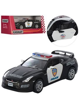 Машинка KT5340WP Nissan GT-R (Police) KT5340WP