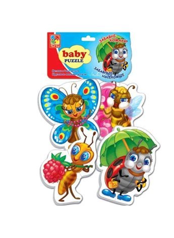 Беби пазлы "Веселые букашки" VT1106-82 (укр) Vladi Toys VT1106-82