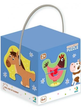 Пазл DoDo 2-3-4 элемента Домашние животные 300152 DoDo Toys 300152
