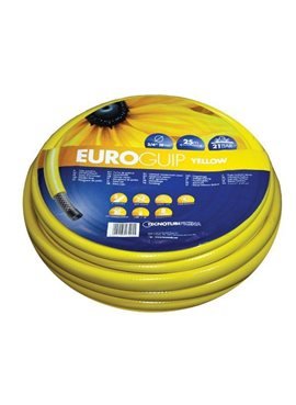 Шланг садовый Tecnotubi Euro Guip Yellow для полива диаметр 1/2 дюйма, длина 20 м (EGY 1/2 20)