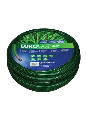 Шланг садовый Tecnotubi Euro Guip Green для полива диаметр 1/2 дюйма, длина 50 м (EGG 1/2 50)