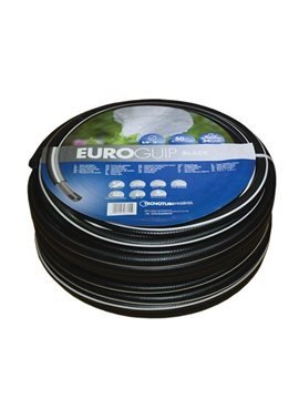 Шланг садовый Tecnotubi Euro Guip Black для полива диаметр 3/4 дюйма, длина 25 м (EGB 3/4 25)