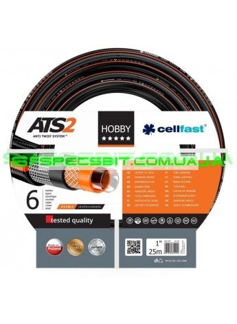 Шланг Cellfast (Селфаст) Hobby ATS2 ПВХ шеститислойный армированный 5/8 16мм 25м