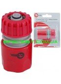 Коннектор 1/2 с аквастопом для шланга 1/2 Intertool (Интертул) GE-1019