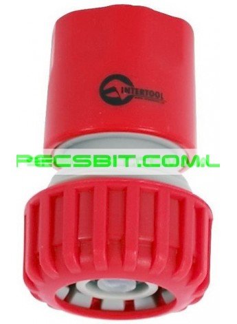 Коннектор 1/2 с аквастопом для шланга 3/4 Intertool (Интертул) GE-1020
