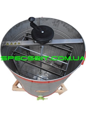 Медогонка НТЦ Чарунка 2-х рамочная нержавеющая Высокая рамка 435x470