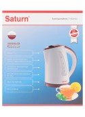 Электрический чайник Saturn (Сатурн) ST-EK8425 White with Burgu 1.7л 2,0кВт