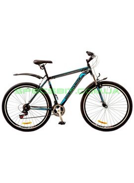 Велосипед найнер Discovery Trek 29 рама-21 черный/синий/серый OPS-DIS-29-018 