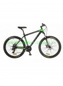 Велосипед горный MTB кросс-кантри LEON HT 80 рама-20 черный/зеленый OPS-LN-26-008 