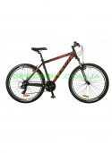 Велосипед горный MTB кросс-кантри LEON HT 85 рама-18 черный/красный OPS-LN-26-011 
