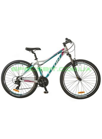 Велосипед горный MTB кросс-кантри LEON HT LADY рама-16 белый/голубой