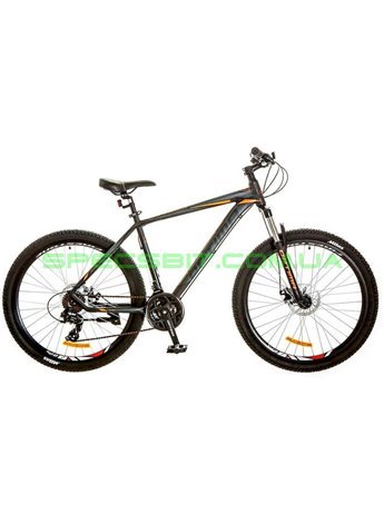 Велосипед горный MTB кросс-кантри Optima F-1 DD 27,5 рама-19 черный/оранжевый OPS-OP-27.5-009 