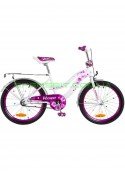 Велосипед Детский двухколесный для девочек Formula Flower 20 бело-фиолетовый OPS-FRK-20-048 