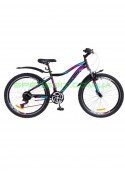 Велосипед горный MTB Discovery Kelly 26 рама-15 черный/розовый/голубой OPS-DIS-26-149 