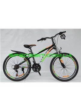 Велосипед Pelican 24 CASPER рама-13 черн-оранж-зел
