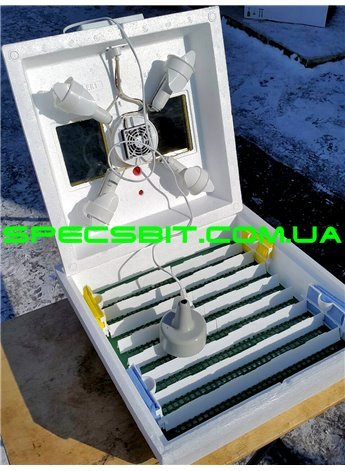 Инкубатор Квочка МИ-30-1-Э-С 80 яиц, цифровой, механический переворот, вентилятор, лампы