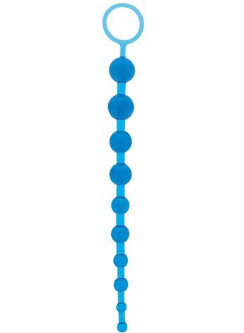 Анальная цепочка Oriental Jelly Butt Beads 10.5, BLUE T110500 NMC