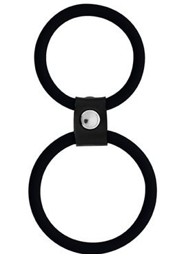 Эрекционное кольцо MENZSTUFF DUAL RINGS, BLACK DT20025 Dream Toys