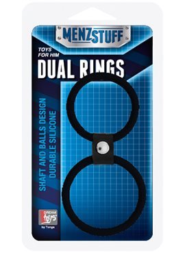 Эрекционное кольцо MENZSTUFF DUAL RINGS, BLACK DT20025 Dream Toys