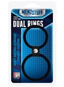 Эрекционное кольцо MENZSTUFF DUAL RINGS, BLACK DT20025 Dream Toys