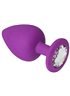 Анальная пробка, Purple Silicone Diamond, L 280572 sLash
