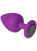 Анальная пробка, Purple Silicone Black Diamond, L 280570 sLash
