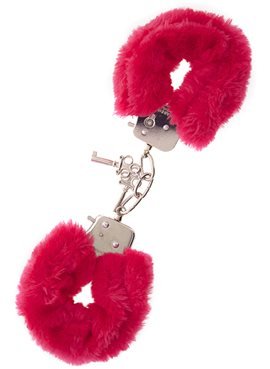 Наручники,Metal Handcuff with Plush, RED T160028 Dream Toys