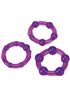 Набор эрекционных колец Ultra Soft & Stretchy Pro Rings, PURPLE DT50640 Seven Creations