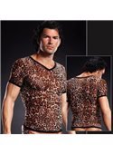 Футболка Pro-Mesh V-Neck Tee Leopard L/XL BLM020LEOLXL Blue Line