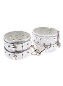 Оковы Leather Double Fix Leg Cuffs, WHITE 280192 sLash