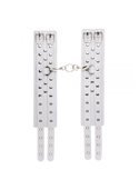 Оковы Leather Double Fix Leg Cuffs, WHITE 280192 sLash