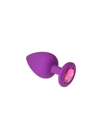 Анальная пробка, Purple Silicone Pink-Rhodolite,S 280590 sLash