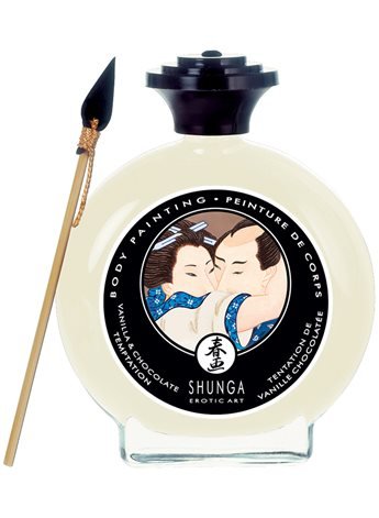 Шоколад для рисования White Chocolate & Vanilla Bodypainting, 100 мл T277001 Shunga