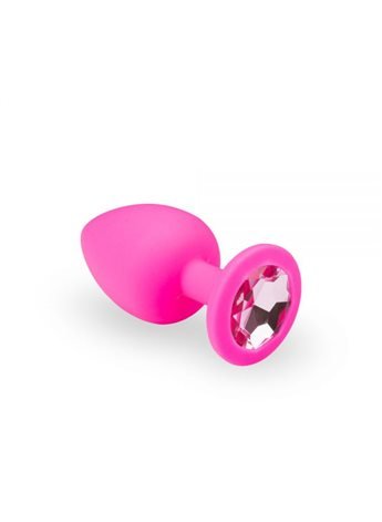 Анальная пробка, Pink Silicone Pink Topaz, L 280738 sLash