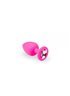 Анальная пробка, Pink Silicone Pink Topaz, S 280739 sLash