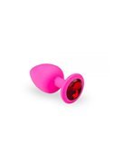 Анальная пробка, Pink Silicone Ruby, M 280740 sLash