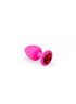 Анальная пробка, Pink Silicone Ruby, S 280741 sLash
