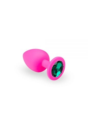 Анальная пробка, Pink Silicone Emerald, M 280743 sLash