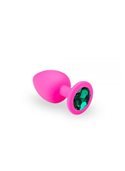 Анальная пробка, Pink Silicone Emerald, M 280743 sLash
