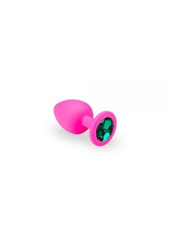 Анальная пробка, Pink Silicone Emerald, S 280744 sLash