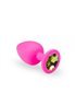 Анальная пробка, Pink Silicone Chrysolite, L 280745 sLash