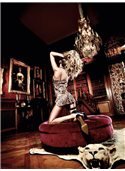 Комплект Leopard Satin Chemise & Knickers, M/L B968-LEOPARD-M/L BACI