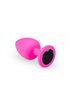 Анальная пробка, Pink Silicone Black Diamond, L 280763 sLash
