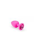 Анальная пробка, Pink Silicone Pink-Rhodolite, S 280756 sLash