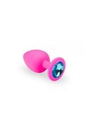 Анальная пробка, Pink Silicone Topaz, M 280754 sLash