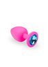 Анальная пробка, Pink Silicone Topaz, L 280753 sLash