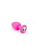 Анальная пробка, Pink Silicone Diamond, S 280752 sLash