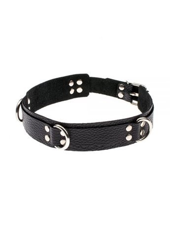 Ошейник Slave leather collar, BLACK 280240 sLash
