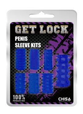 Набор насадок Penis Sleeve Kits-Blue 291214 Chisa